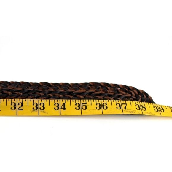 Ralph Lauren BRAIDED BROWN GENUINE LEATHER 2\